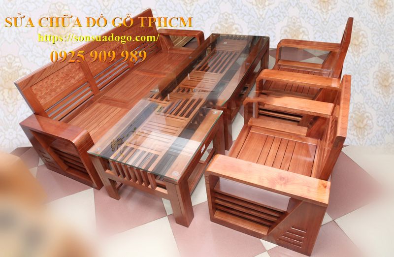 sơn lại bàn ghế phòng khách quận Gò Vấp