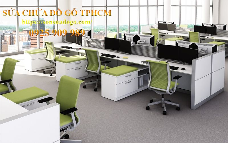 Tháo lắp bàn làm việc phường Hoà Bình