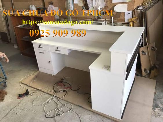 tháo lắp bàn lễ tân tp Thuận An