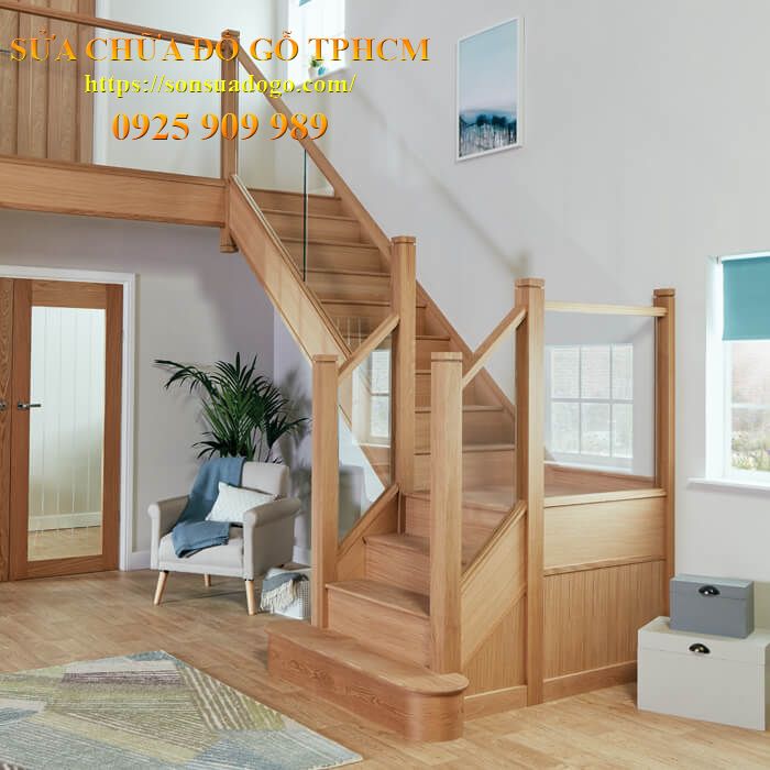 sửa chữa cầu thang gỗ huyện Bình Chánh