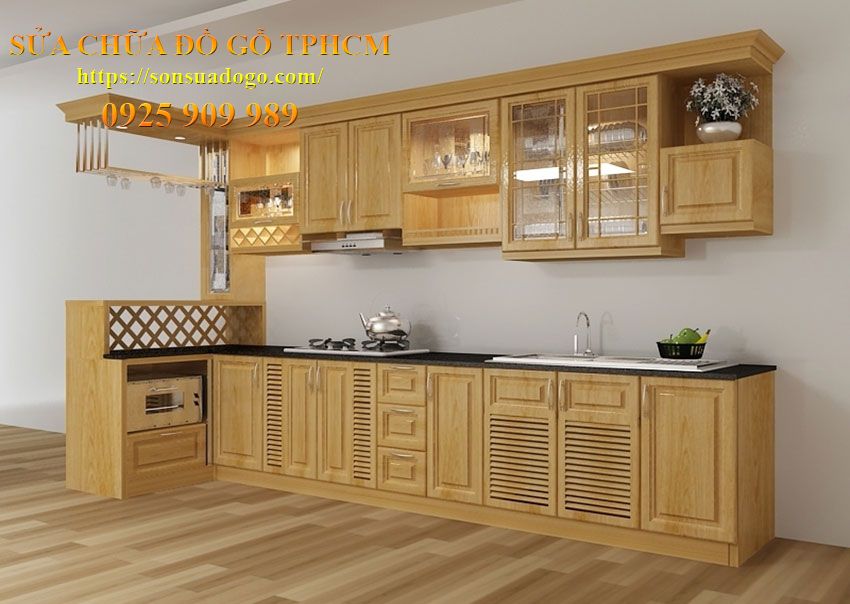 tháo ráp tủ bếp gỗ quận Gò Vấp
