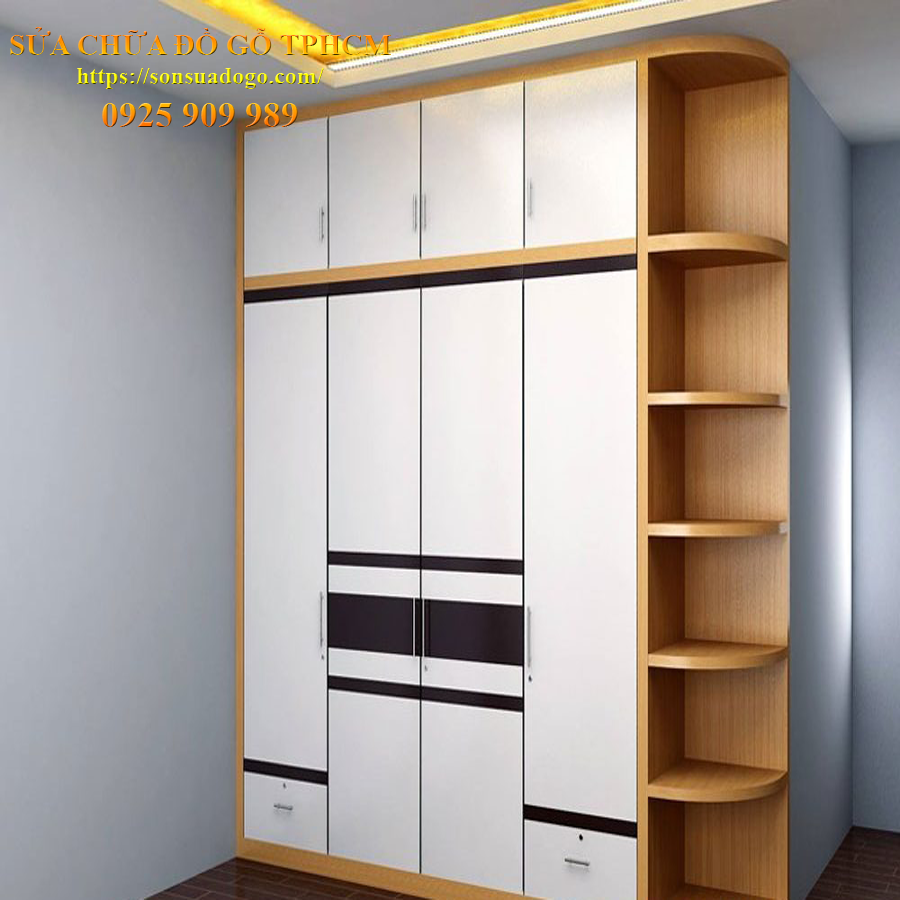 sửa chữa tủ quần áo gỗ mdf tại quận Phú Nhuận TPHCM