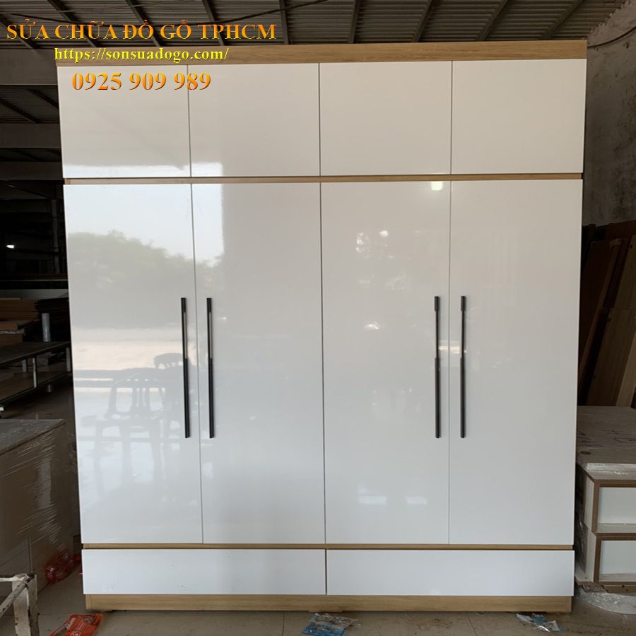 sửa chữa tủ quần áo gỗ mdf tại tp Dĩ AN