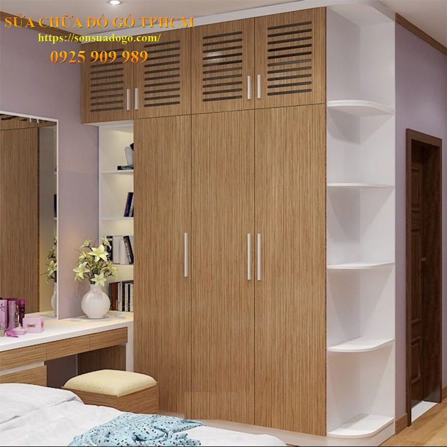 sửa chữa tủ quần áo gỗ mdf tại huyện Hóc Môn TPHCM