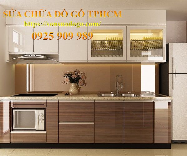 sửa chữa tủ bếp gỗ quận Bình Tân TPHCM